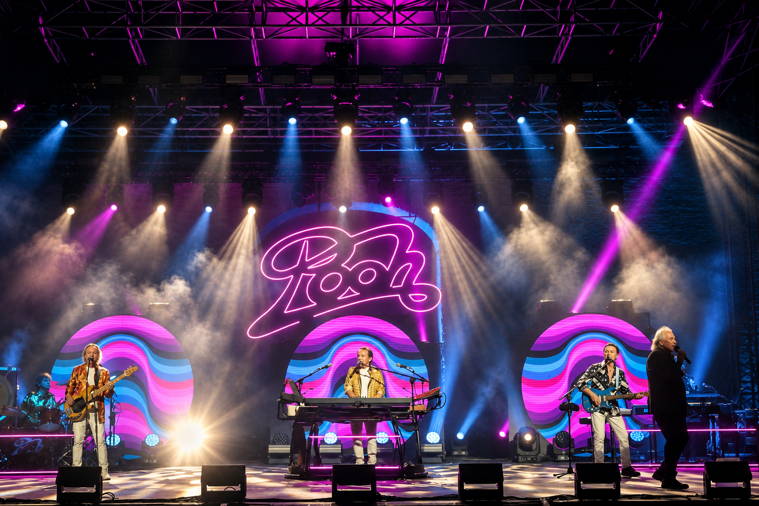POOH live allo Sferisterio di Macerata – palco e luci